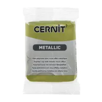 Cernit süthető gyurma, metál, 56g - aranyzöld