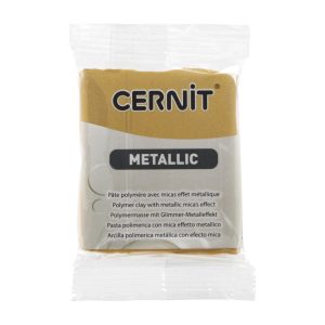 Cernit polymer clay, metal, 56g - rich gold