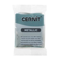 Cernit polymer clay, metal, 56g - turquise gold