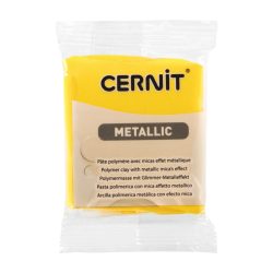 Cernit polymer clay, metal, 56g - yellow