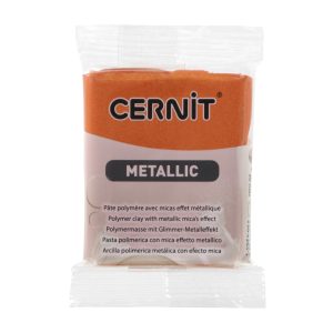 Cernit polymer clay, metal, 56g - rust