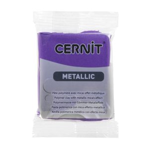 Cernit polymer clay, metal, 56g - violet