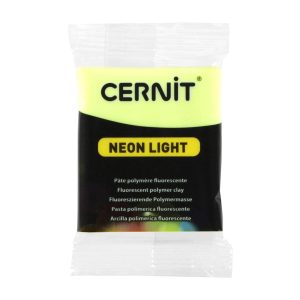 Cernit polymer clay, 56g - neon yellow