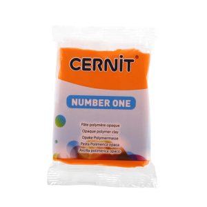 Cernit polymer clay, 56g - neon orange