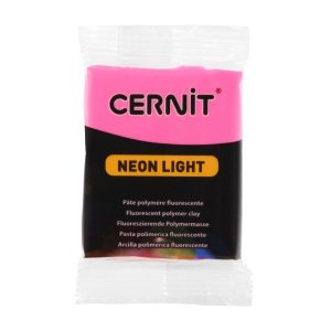 Cernit polymer clay, 56g - neon fuchsia