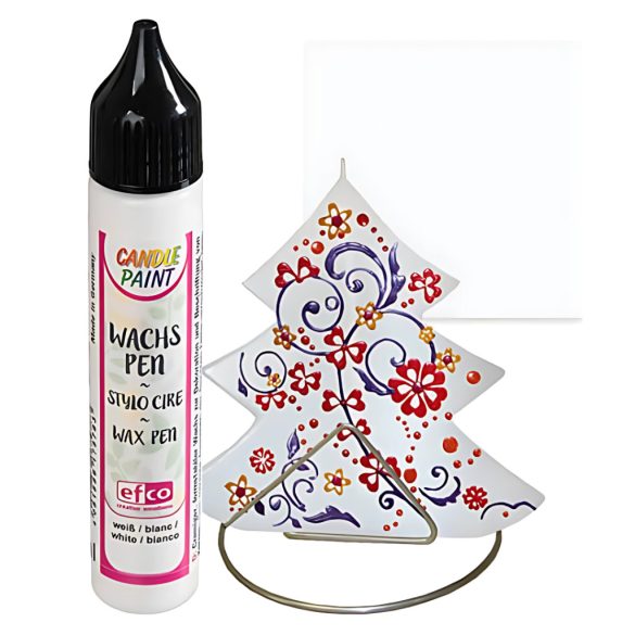 Gyertyafestő toll, 28 ml - fehér