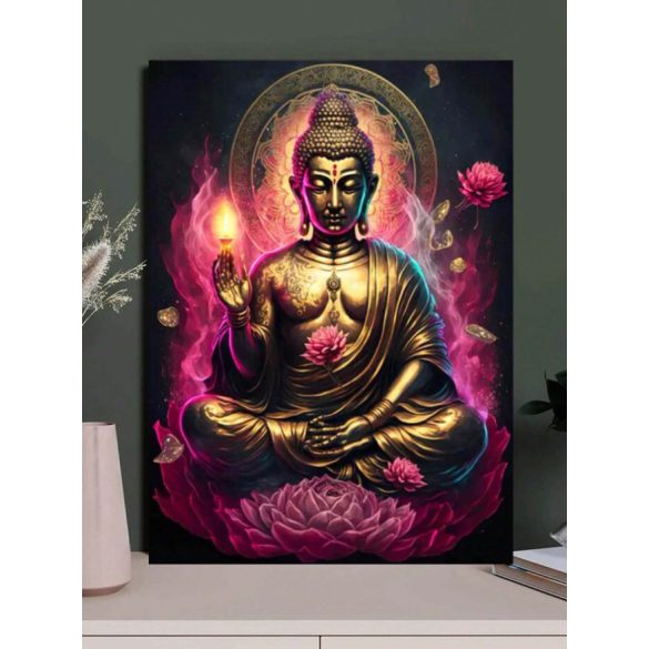 Buddha gyémántszemes kirakó - 30x40 cm