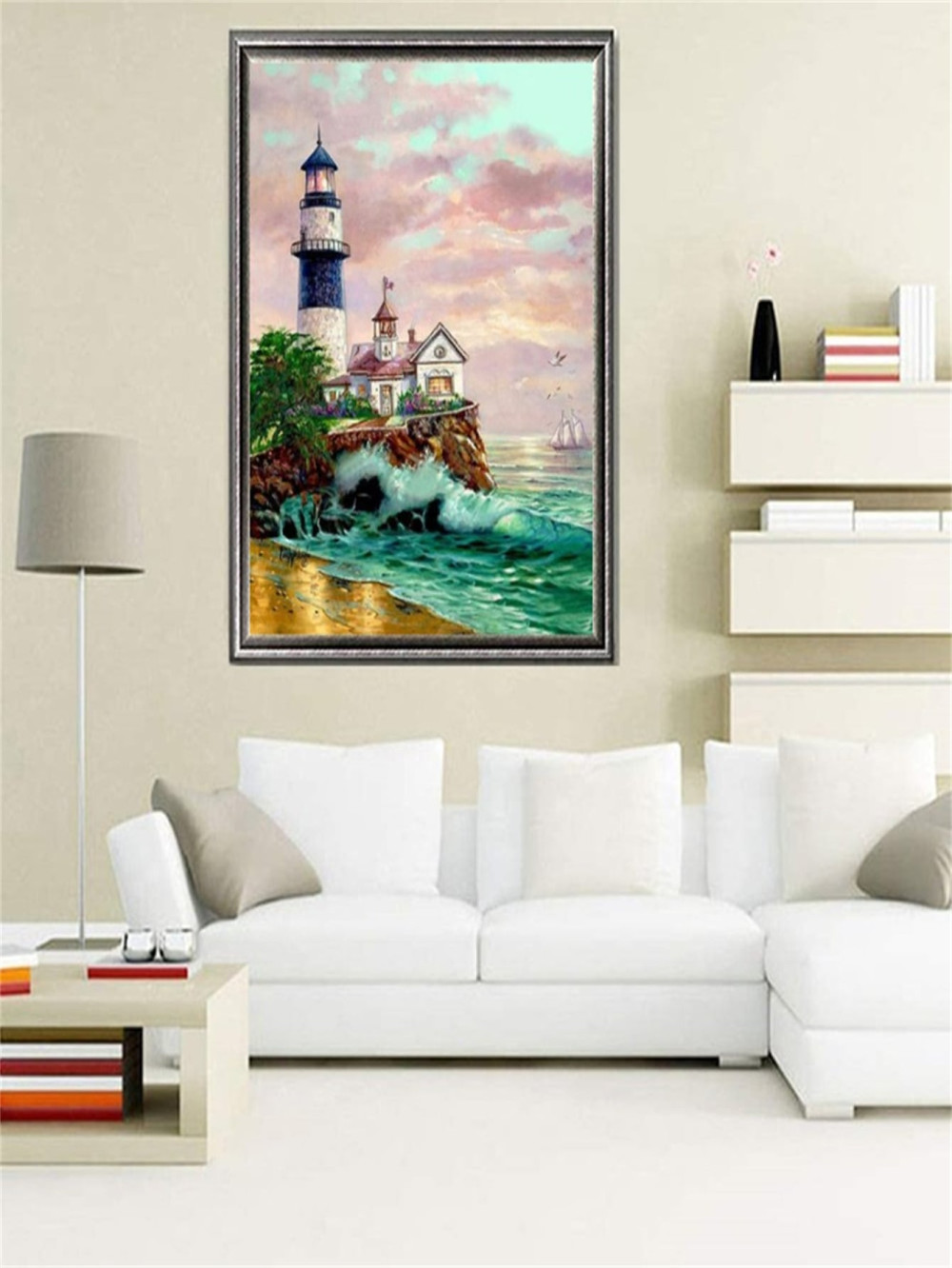 Lighthouse Diamond Painting - 30X40 Cm - Hobbiverzum