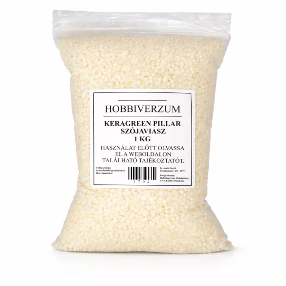 Keragreen Pillar szójaviasz SZABADONÁLLÓ gyertyákhoz- 1 kg