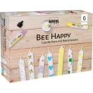 Gyertyafestő toll készlet - Bee Happy, 6 db