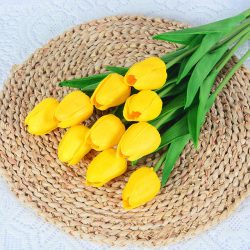 Artificial Tulip - 5 Pcs, Yellow