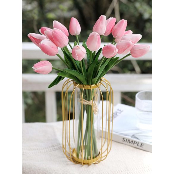 Gumi tulipán - 5 szál, rózsaszín
