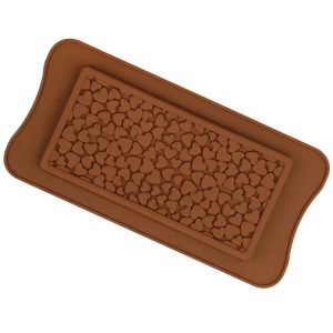 Szivecskés mintájú öntőforma csokoládé készítéséhez