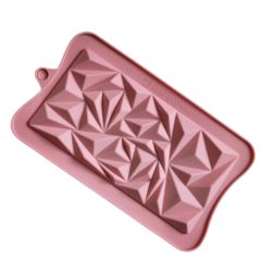 Csokoládé szilikon forma - gyémánt mintával