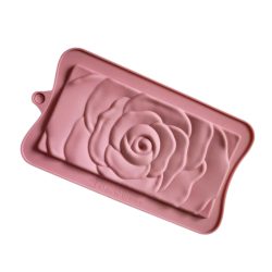 Csokoládé öntőforma rózsa mintával