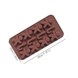 Apró karácsonyi szilikon öntőforma - mézi és cukor