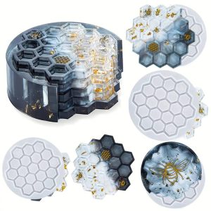 Geode Coaster Silicone Mold - 4 Pcs