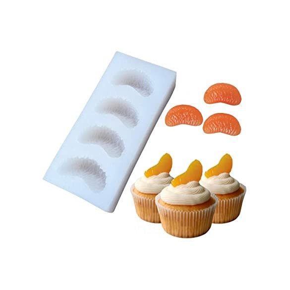 Narancs szelet szilikon öntőforma gyertya/illatviasz készítéséhez