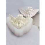 Könyöklő angyal szilikon öntőforma