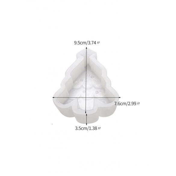 Karácsonyfa szilikon öntőforma II.