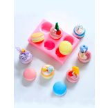 Tálcás macaron szilikon öntőforma 