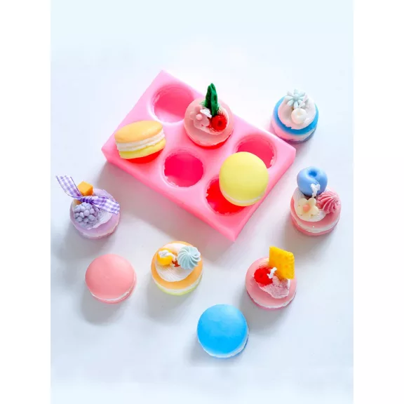 Tálcás macaron szilikon öntőforma 