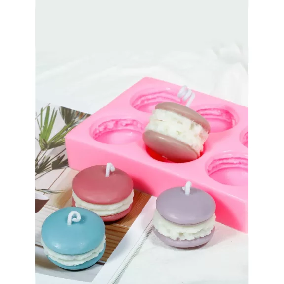 Tálcás macaron szilikon öntőforma 
