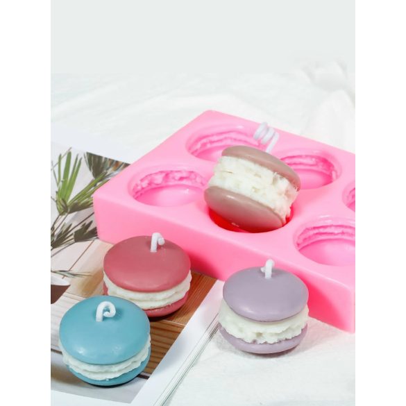 Tálcás macaron szilikon öntőforma 