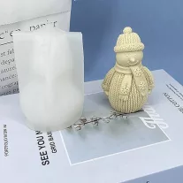 Hat-Wearing Snowman Silicone Mold