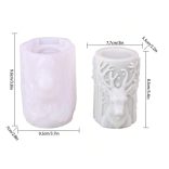 Szarvas mintájú oszlop öntőforma gyertyakészítéshez