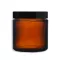 Barna üvegtégely fedővel - 180 ml