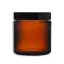 Barna üvegtégely fedővel - 180 ml